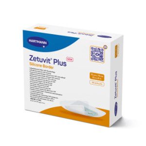 ZETUVIT Plus Silicone Border 15x15 cm